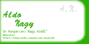 aldo nagy business card